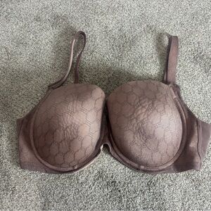 Soma Bra 36DD French Mauve Stunning Support Geo Lace Full Coverage Underwire